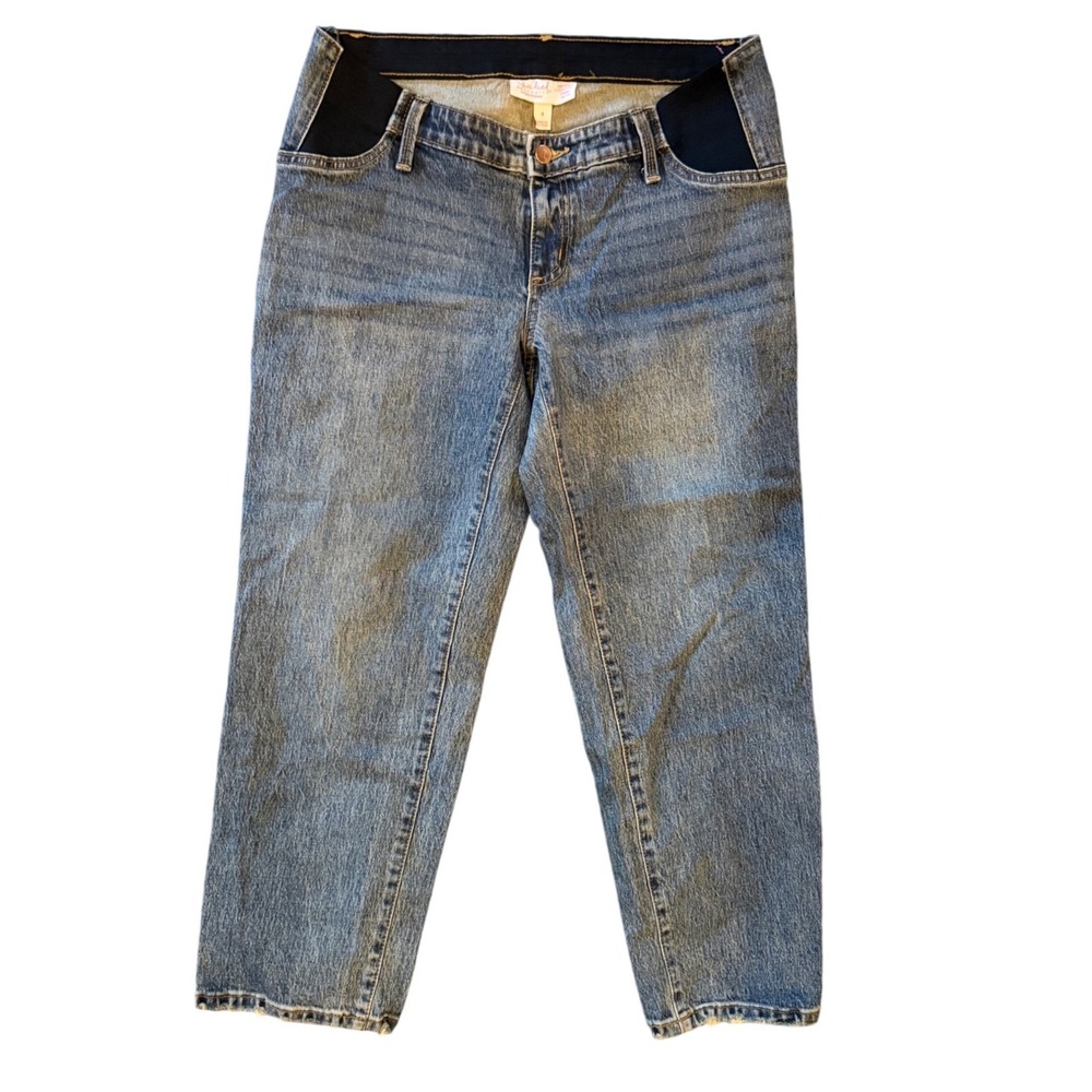 Isabel Maternity by Ingrid & Isabel Vintage Straight Panel Jeans Blue Size 4